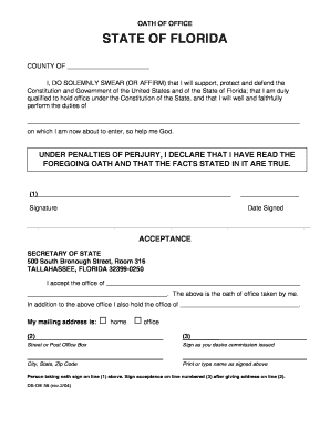 Florida Oath of Office