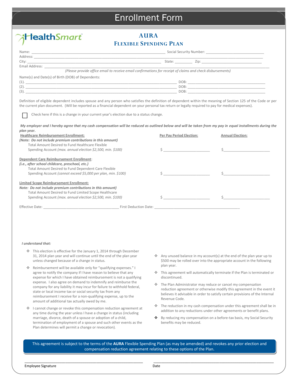 AURA Flexible Spending Plan Enrollment Form