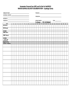 Cuyahoga County Homemaker Personal Care Waiver