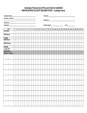 Cuyahoga County Homemaker Personal Care Waiver