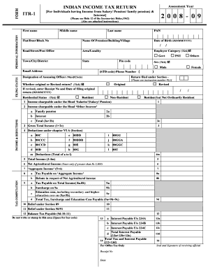 Indian Income Tax Return ITR-1