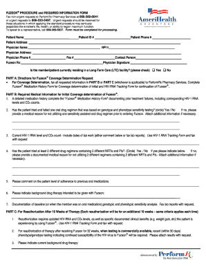 Fuzeon Coverage Determination Form