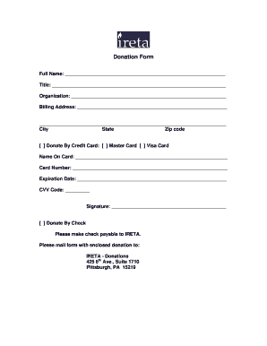 Donation Form