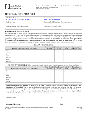 Beneficiary Designation Form