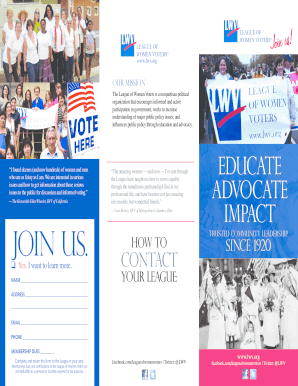 League of Women Voters Membership Form