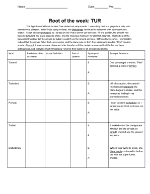 Flight Experience Vocabulary Homework