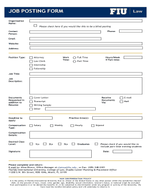 Job Posting Form