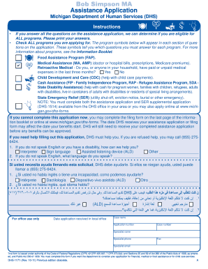 Michigan Assistance Application