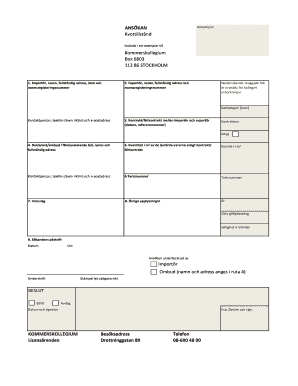 Swedish Import License Application