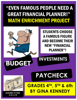 Financial Planner Project for Students