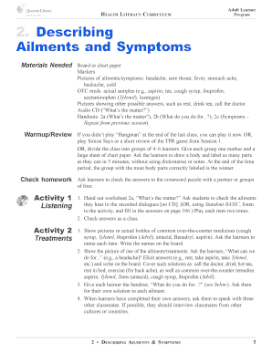 Health Literacy Curriculum Program