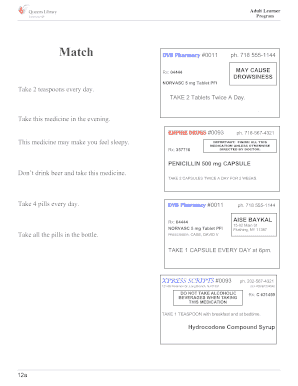 4473 extension form - Match DVB Pharmacy - Queens Library