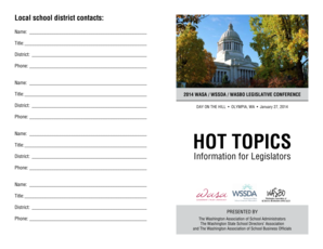 Washington School District Contact Form