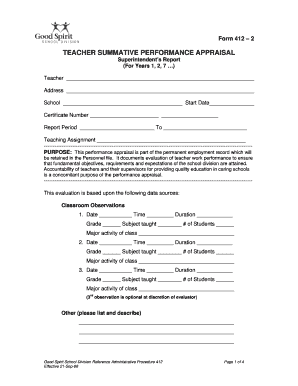 TEACHER SUMMATIVE PERFORMANCE APPRAISAL - www2 gssd