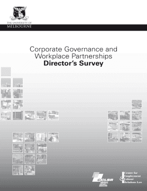 Director Survey on Corporate Governance and Workplace Partnerships