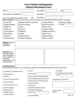 Patient Information Form