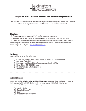 Technology Compliance Form