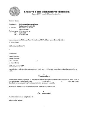Work Contract for Intangible Result
