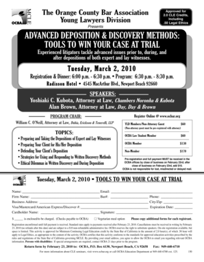 Presents ADVANCED DEPOSITION DISCOVERY METHODS TOOLS TO - ocbar