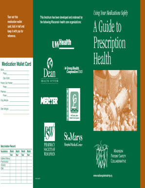 Medication Wallet Card