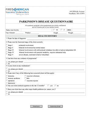 Parkinson's Disease Questionnaire