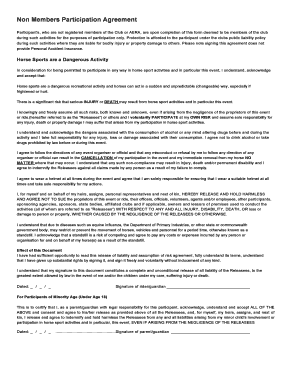 Non-Member Participation Agreement