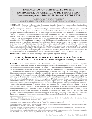 EVALUATION OF SUBSTRATES ON THE - repositorio unesp