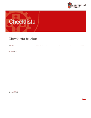 Swedish Truck Safety Checklist