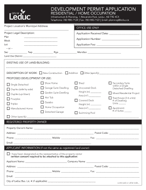 Development Permit Application