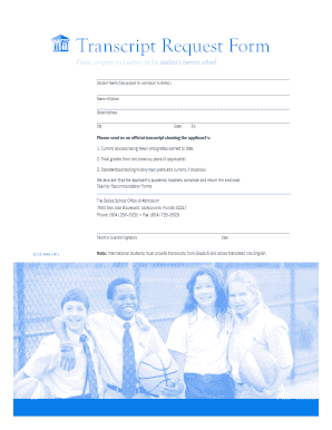 Transcript Request Form