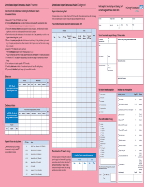 Unfractionated Heparin Intravenous Infusion Form