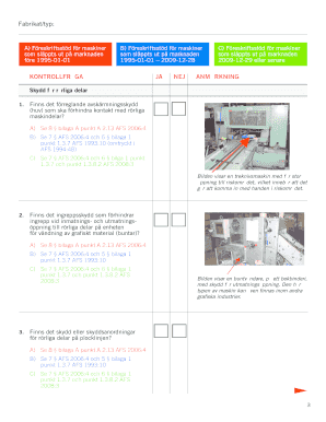 Three Knife Machine Safety Checklist