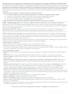 Solicitud para los programas de energía de Minnesota
