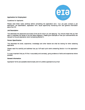 Employment Application Form