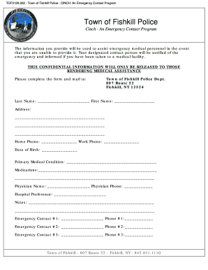 Emergency Contact Form