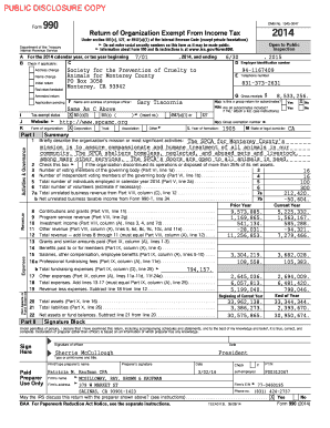 Form 990 2014