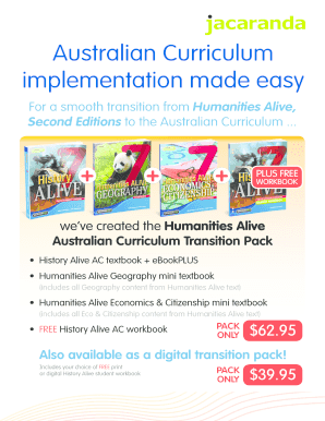 Australian Curriculum Transition Pack