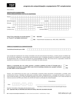 Programa de comparticipação a equipamento TDT complementar