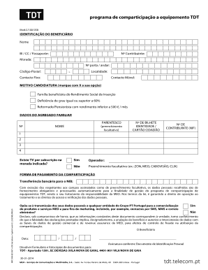 programa de comparticipação a equipamento TDT