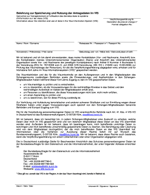 Erklärung des Verpflichtungsgebers