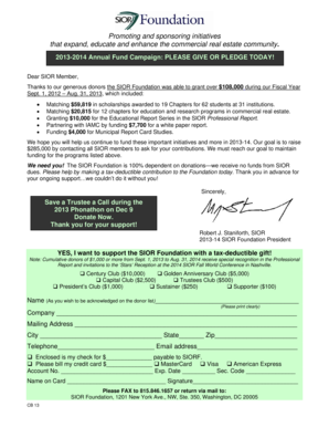 SIOR Foundation Annual Fund Campaign