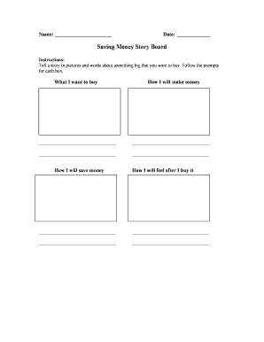 Saving Money Story Board