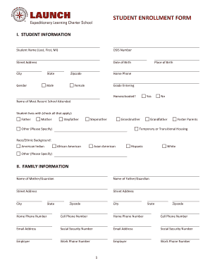 Student Enrollment Form