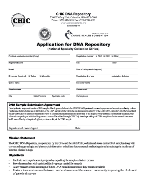 Canine DNA Repository Application