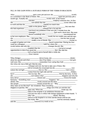 English Grammar Exercise