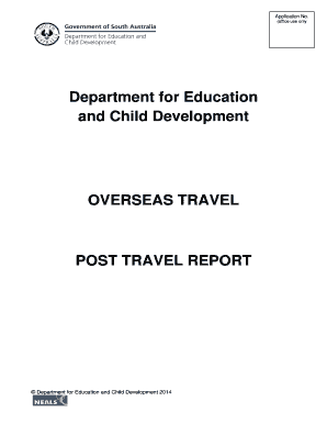 Overseas Post Travel Report