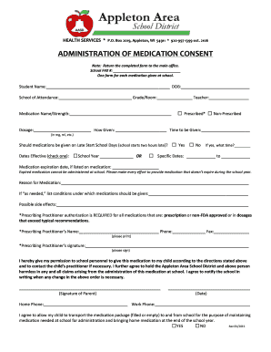 Administration of Medication Consent