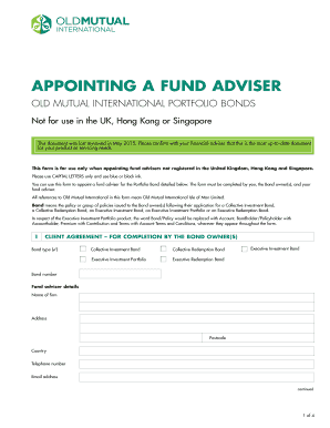 Fund Adviser Appointment Form