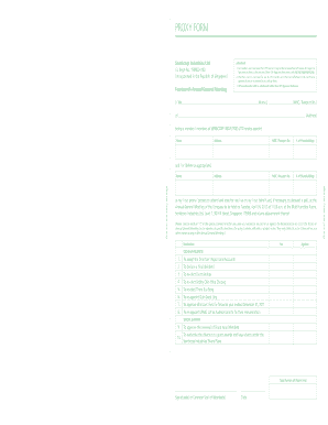 Sembcorp Industries Annual General Meeting Proxy Form