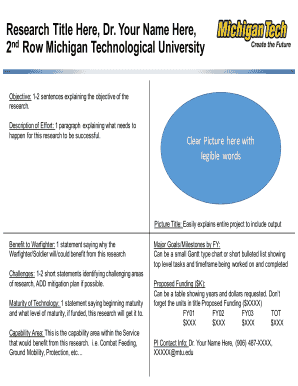 Research Proposal Template